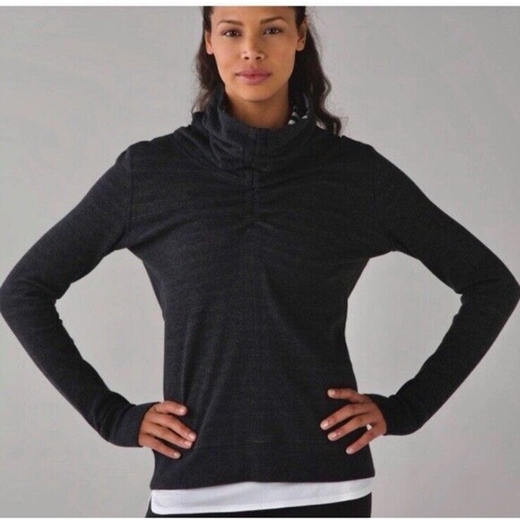 Lululemon 6 In A Cinch Cowl Neck Pullover Reversible Sweater - Picture 4 of 10